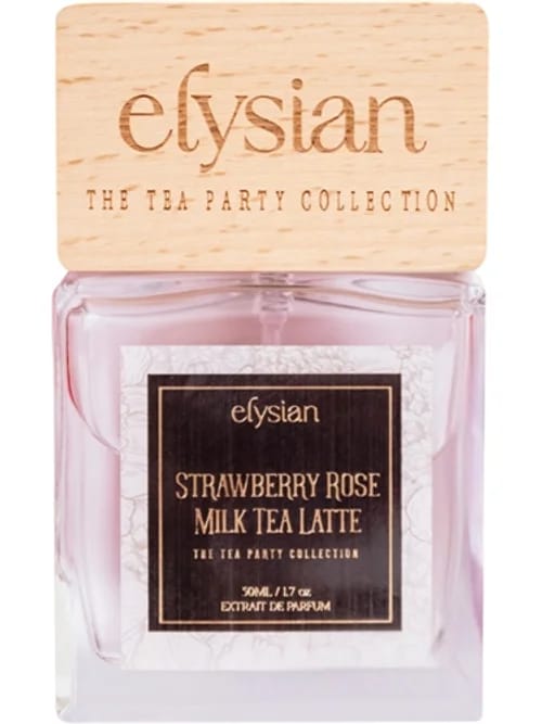 Strawberry Rose Milk Tea Latte by Elysian